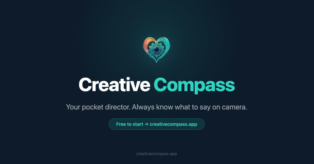 Compass Director Creative Compass — Your Pocket Director | Confidence on Camera